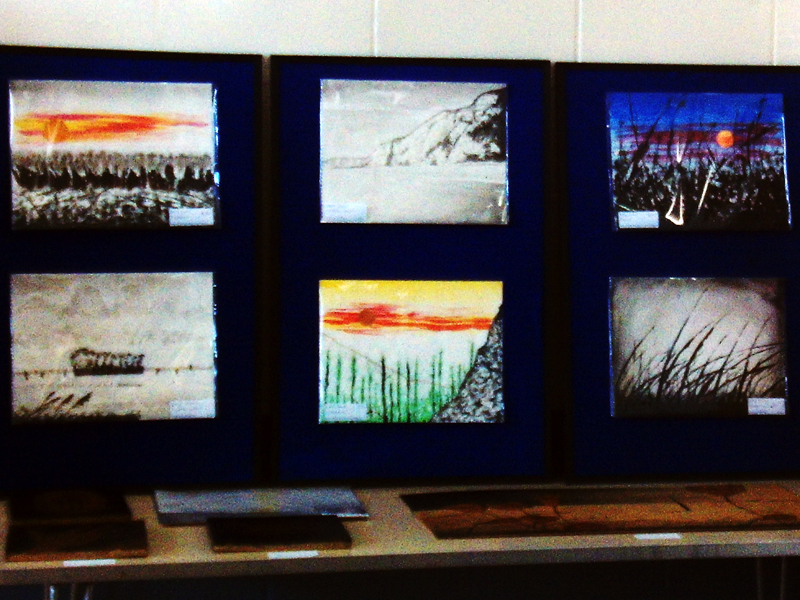 Corner exhibit